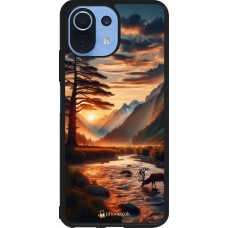 Coque Xiaomi Mi 11 Lite 5G - Silicone rigide noir Valley Sunset Deer Tree