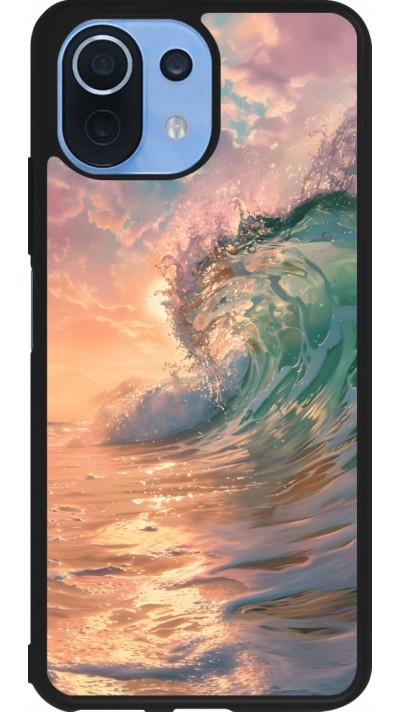 Xiaomi Mi 11 Lite 5G Case Hülle - Silikon schwarz Wave Sunset