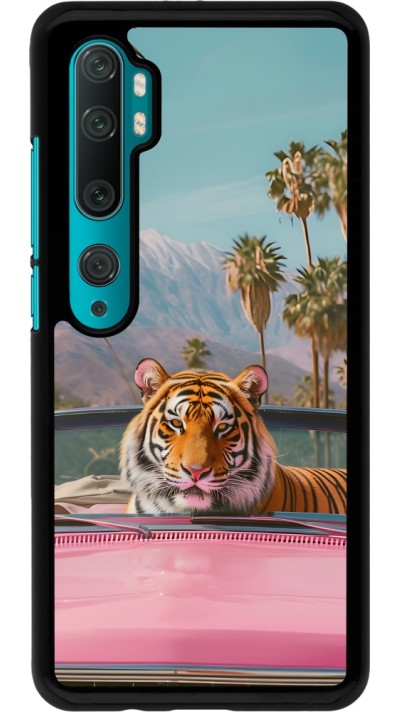 Xiaomi Mi Note 10 / Note 10 Pro Case Hülle - Tiger Auto rosa