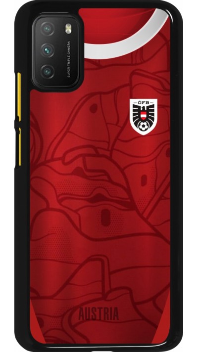 Xiaomi Poco M3 Case Hülle - Austria personalisierbares Fussballtrikot