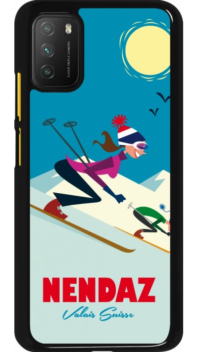 Xiaomi Poco M3 Case Hülle - Nendaz Ski Downhill