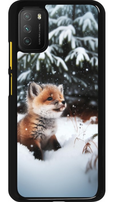 Xiaomi Poco M3 Case Hülle - Weihnachten 2023 Fuechslein Tanne