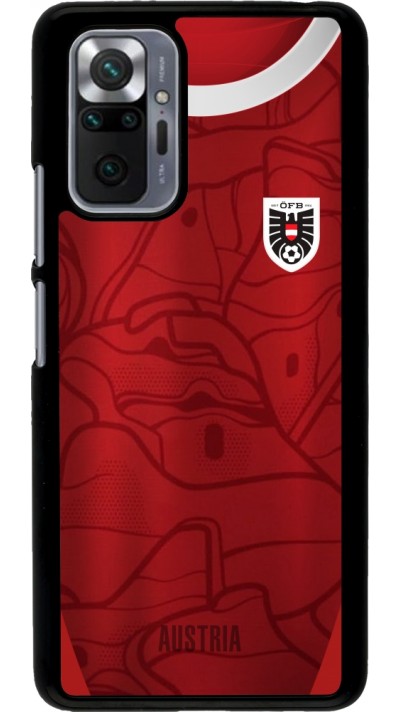 Xiaomi Redmi Note 10 Pro Case Hülle - Austria personalisierbares Fussballtrikot