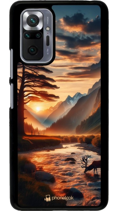 Coque Xiaomi Redmi Note 10 Pro - Valley Sunset Deer Tree