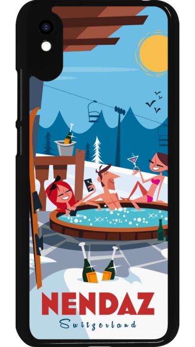 Xiaomi Redmi 9A Case Hülle - Nendaz Mountain Jacuzzi