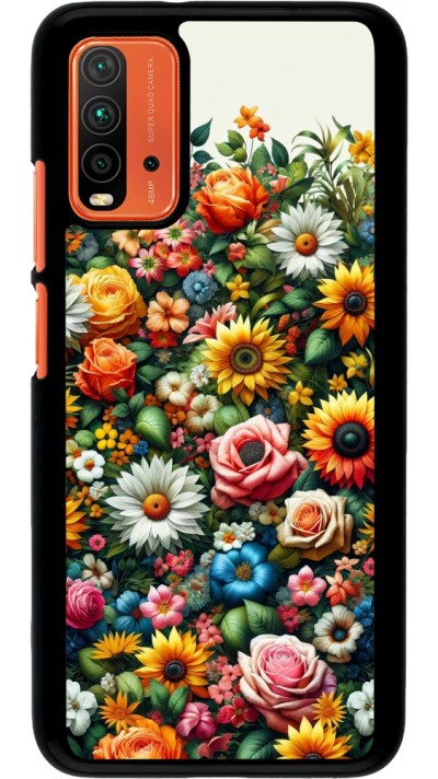 Xiaomi Redmi 9T Case Hülle - Sommer Blumenmuster