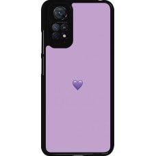 Coque Xiaomi Redmi Note 11 / 11S - Valentine 2023 purpule single heart