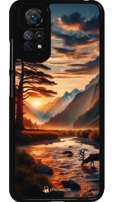 Coque Xiaomi Redmi Note 11 / 11S - Valley Sunset Deer Tree