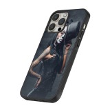 Coque iPhone 14 Pro Max - Silicone rigide noir Halloween 22 Tattooed Girl