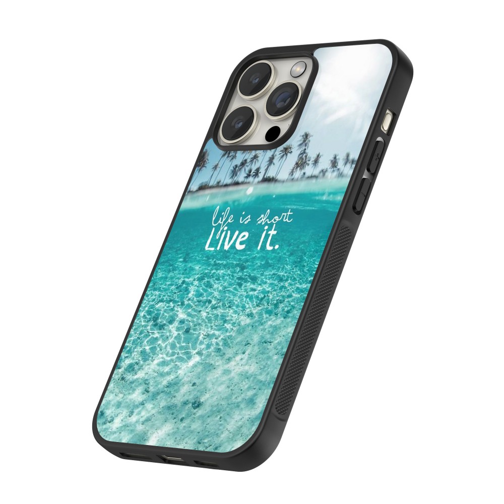 iPhone 16 Pro Case Hülle - Silikon schwarz Summer 18 24