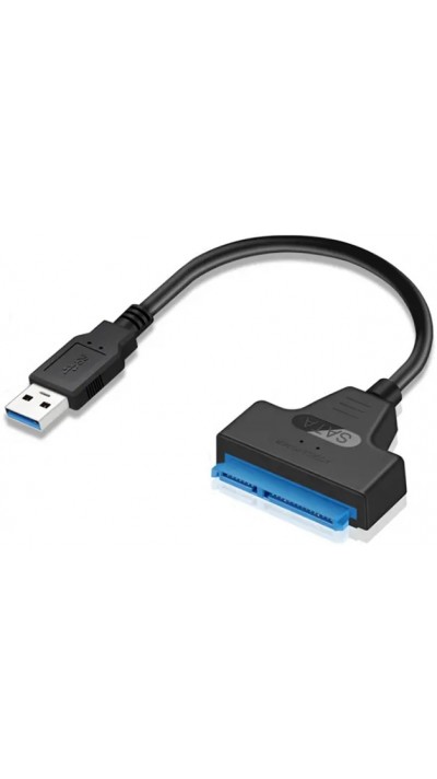 USB 3.0 Kabel Adapter USB 3.0 SSD Speichereinheit SATA III - Schwarz