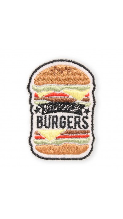 Sticker Aufkleber für Handy/Tablet/Computer 3D gestickt - Burgers