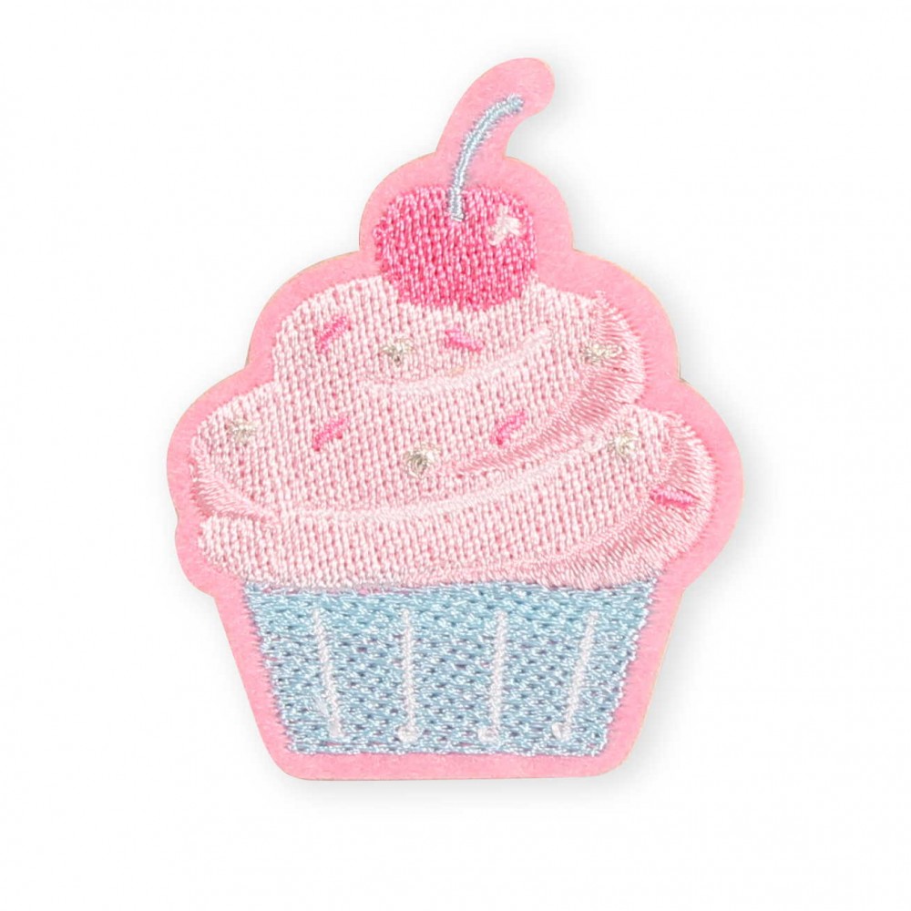 Autocollant sticker pour téléphone/tablette/ordinateur brodé en 3D - Cupcake