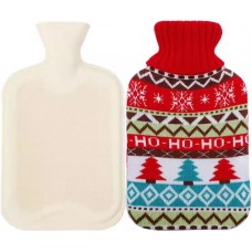 Bouillotte avec couverture en tricot (1.5 litres) - Ho ho ho