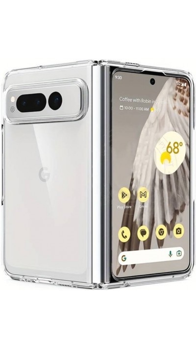 Google Pixel Fold Case Hülle - Gummi Transparent Silikon Gel Simple Super Clear flexibel