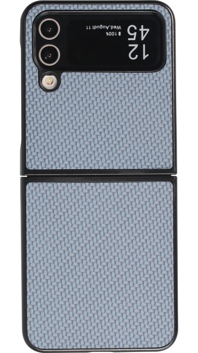 Galaxy Z Flip4 Case Hülle - Plastik 3D Texturen - Blau