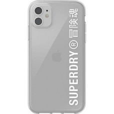 Coque iPhone 11 - Superdry Clear Case transparente avec logo imprimé