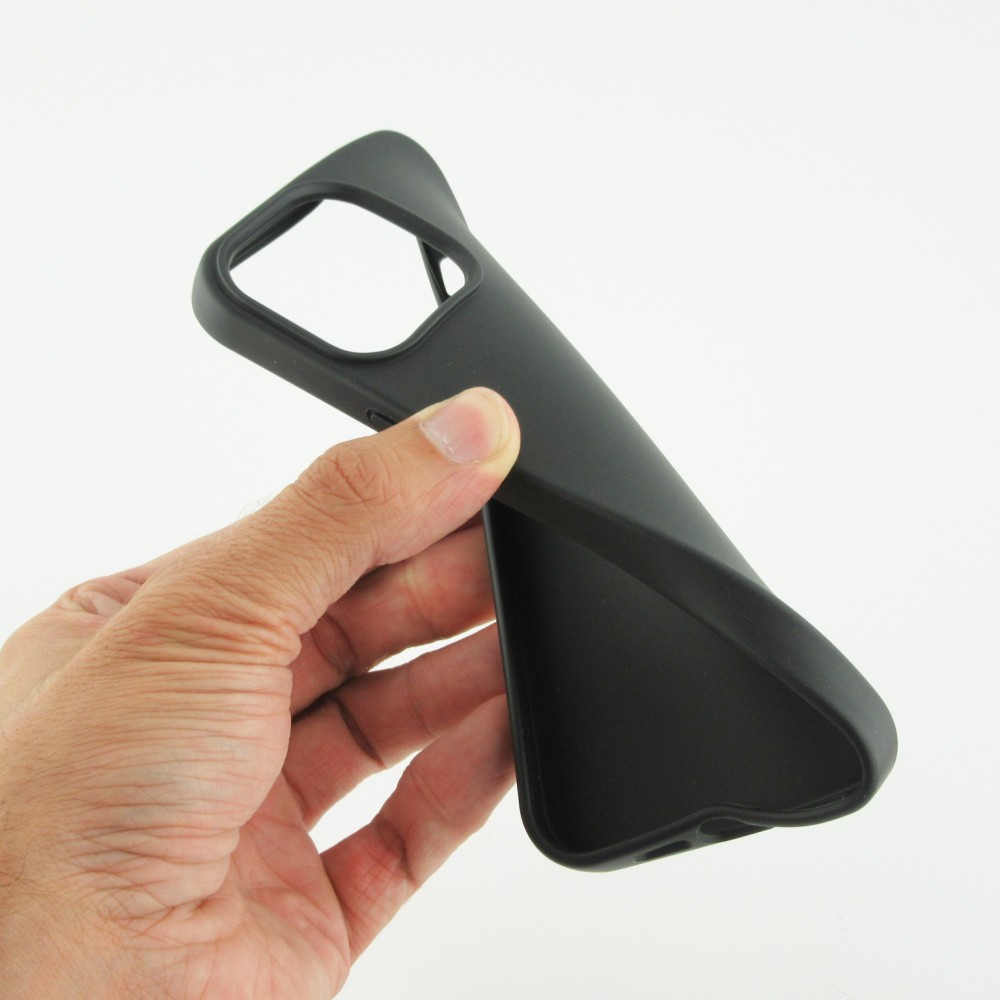 Coque iPhone 16 Plus - Bio Eco-Friendly biodégradable écologique nature - Noir