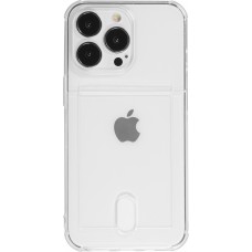 Coque iPhone 16 Pro Max - Gel Bumper Porte-carte - Transparent