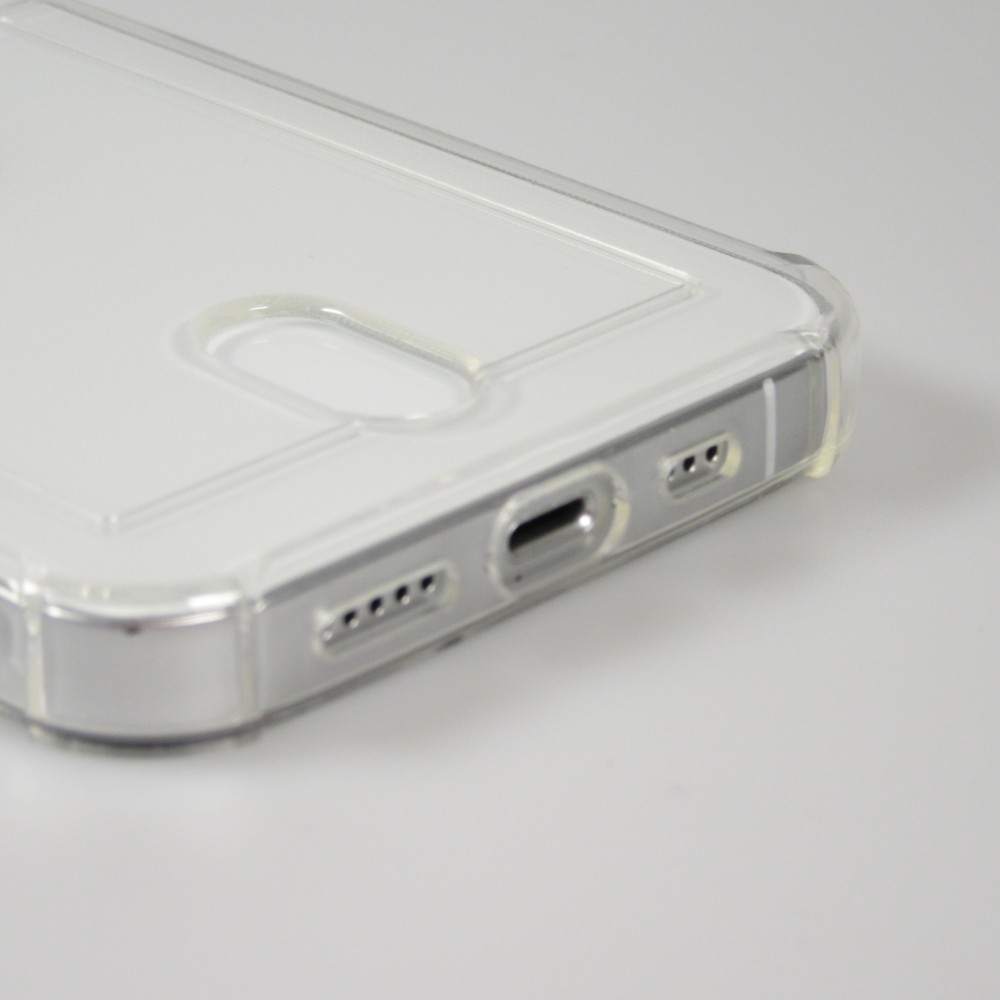 Coque iPhone 16 Pro - Gel Bumper Porte-carte - Transparent