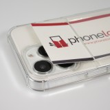 Coque iPhone 16 - Gel Bumper Porte-carte - Transparent