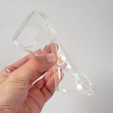 Coque iPhone 16 - Gel Bumper Porte-carte - Transparent