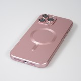 Coque iPhone 16 - Gel souple avec vitre de protection caméra MagSafe - Rose