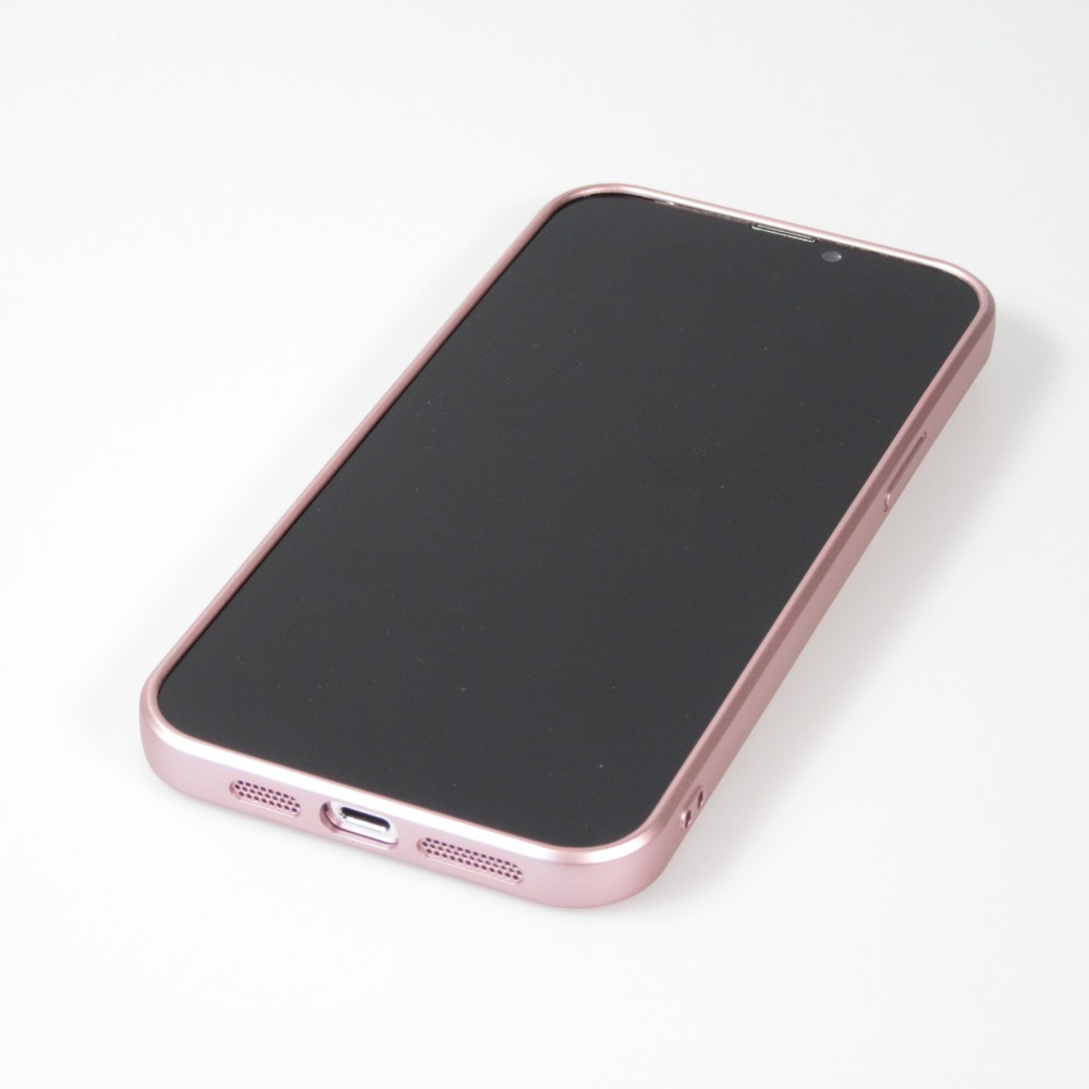 Coque iPhone 16 Plus - Gel souple avec vitre de protection caméra MagSafe - Rose