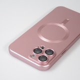 Coque iPhone 14 Pro Max - Gel souple avec vitre de protection caméra MagSafe - Rose