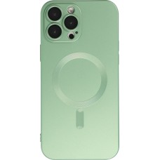 Coque iPhone 16 - Gel souple avec vitre de protection caméra MagSafe - Vert