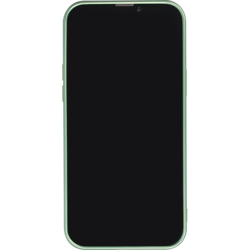 Coque iPhone 16 Plus - Gel souple avec vitre de protection caméra MagSafe - Vert