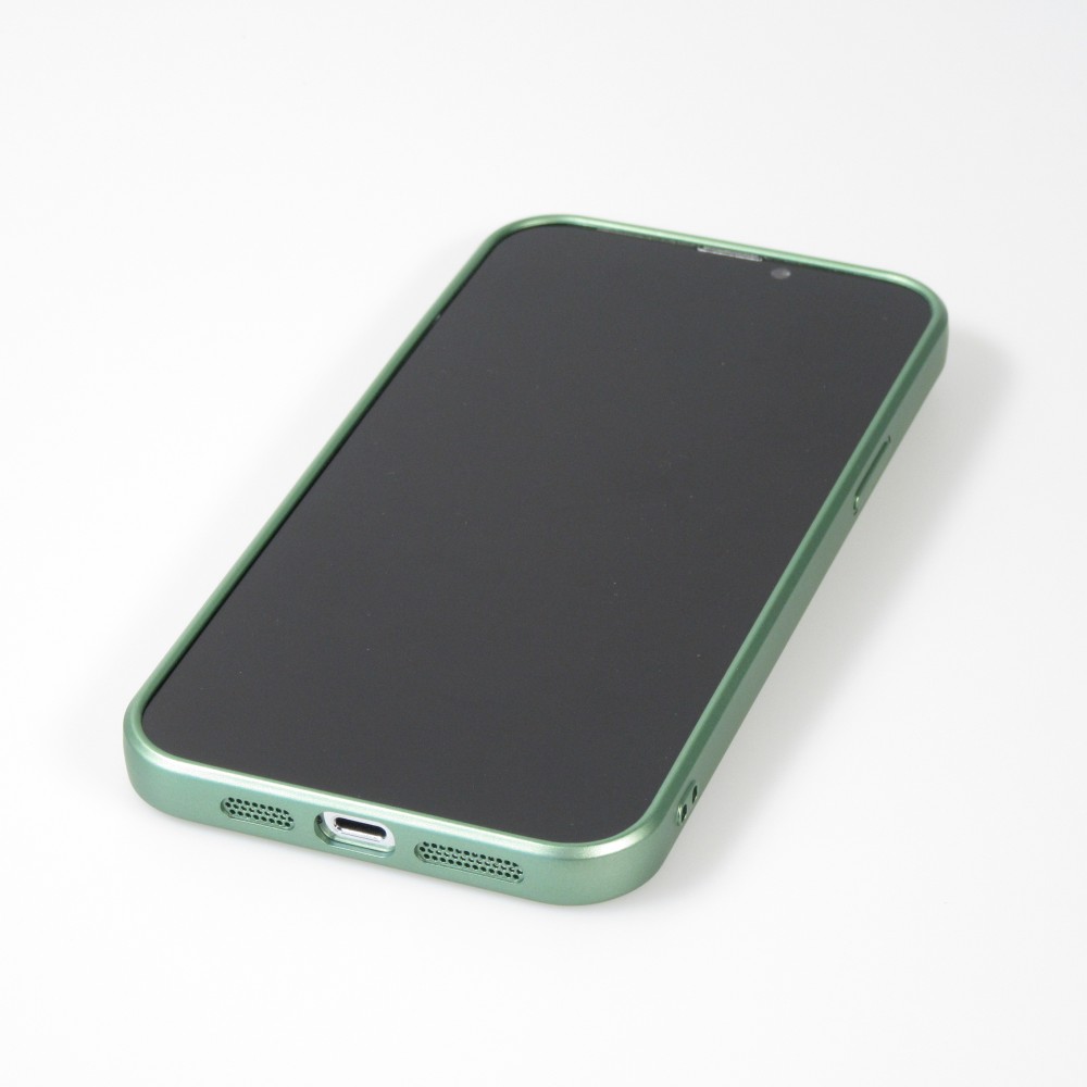 Coque iPhone 16 Plus - Gel souple avec vitre de protection caméra MagSafe - Vert