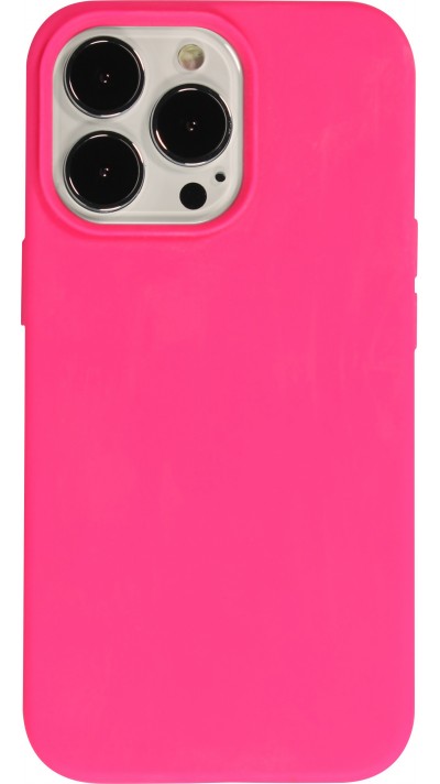 Coque iPhone 15 Pro - Soft Touch - Rose foncé