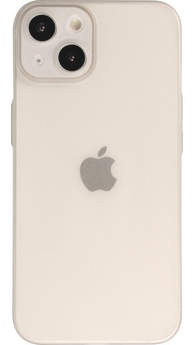 Coque iPhone 15 Plus - plastique ultra fin semi-transparent mat - Gris