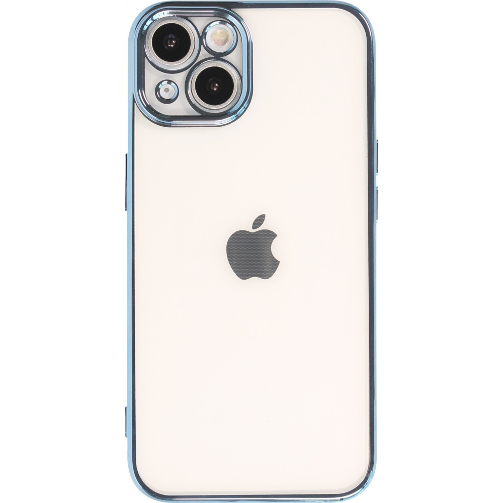 Coque iPhone 14 Plus - Electroplate - Bleu