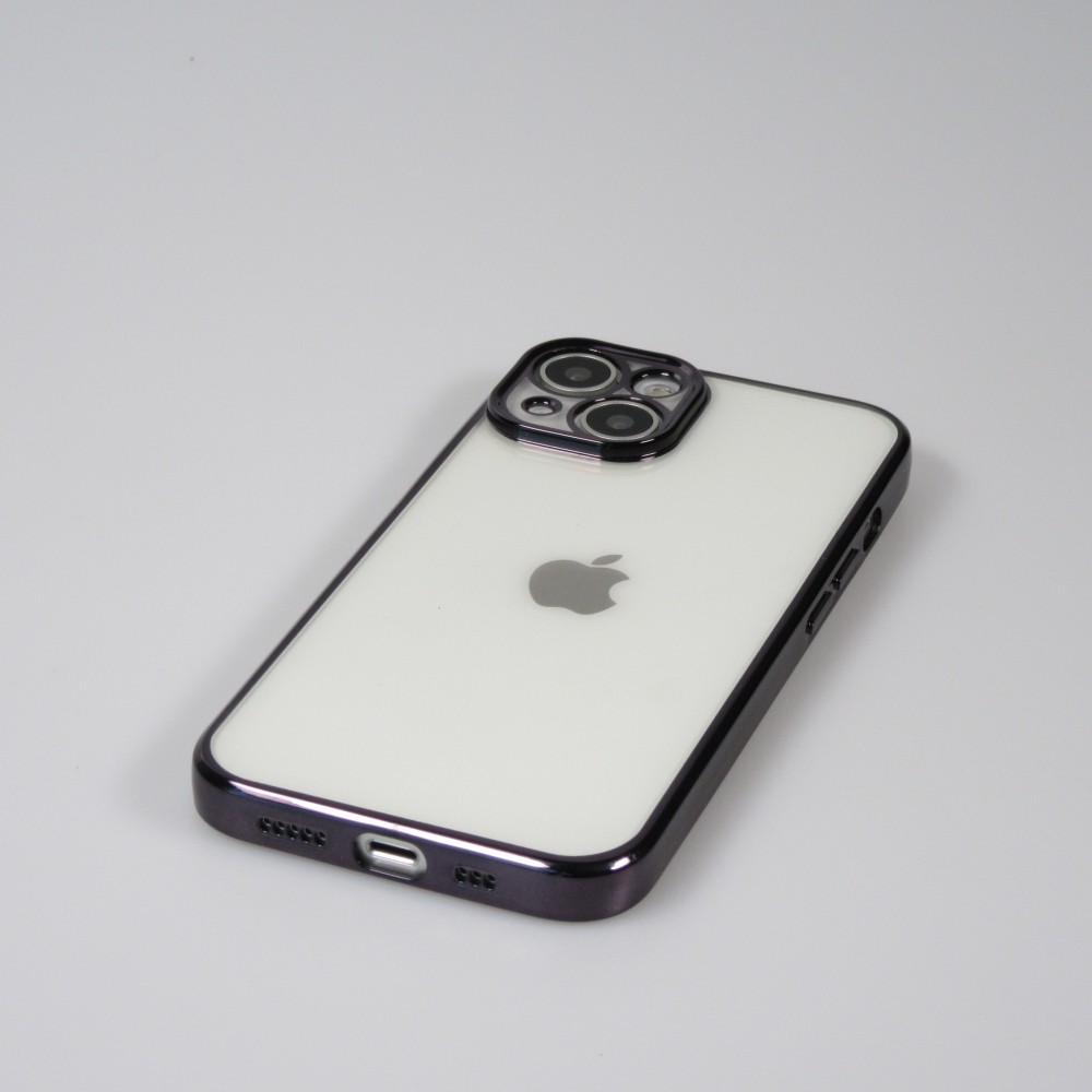 Coque iPhone 14 Plus - Electroplate - Noir