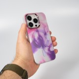 Coque iPhone 14 Pro Max - Watercolor MagSafe semi-transparent - Violet