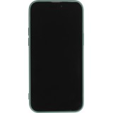 Coque iPhone 14 Pro - Soft Touch avec anneau - Vert foncé