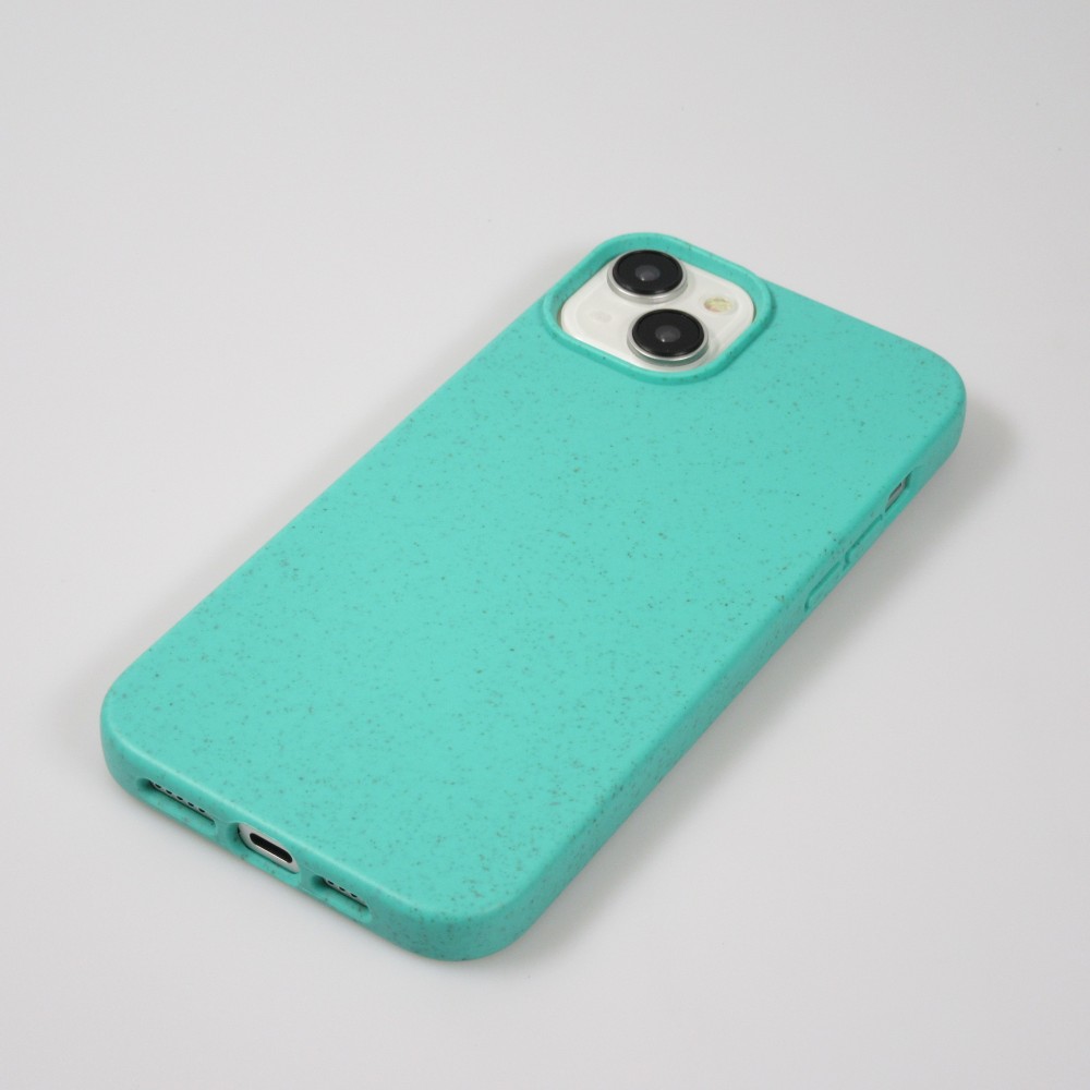 Coque iPhone 15 Plus - Bio Eco-Friendly biodégradable écologique nature - Turquoise