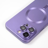 Coque iPhone 16 Pro Max - Gel souple avec vitre de protection caméra MagSafe - Violet