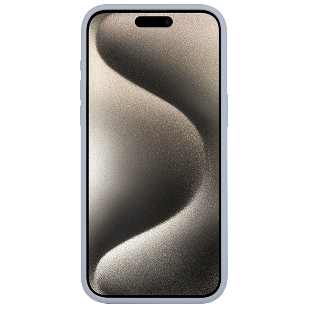 Coque iPhone 15 Pro - Soft Touch - Gris clair