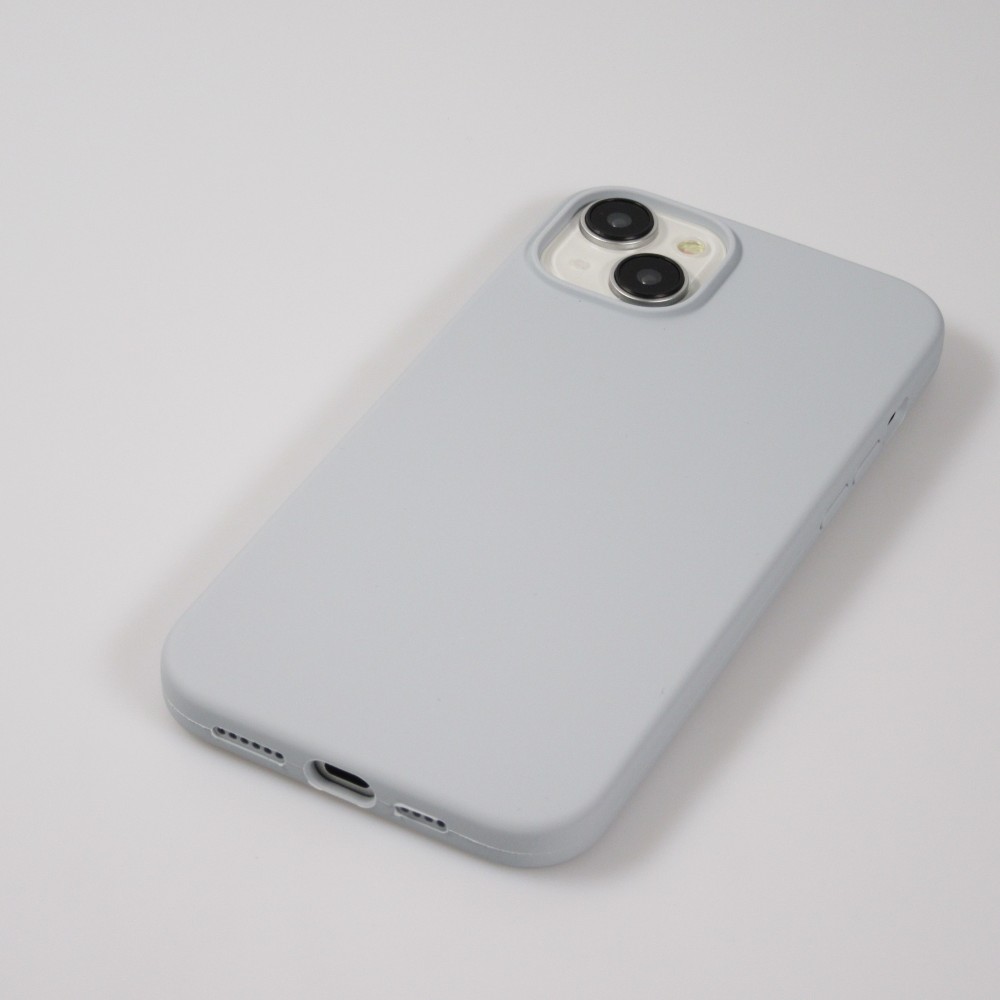 Coque iPhone 15 Plus - Soft Touch - Gris clair