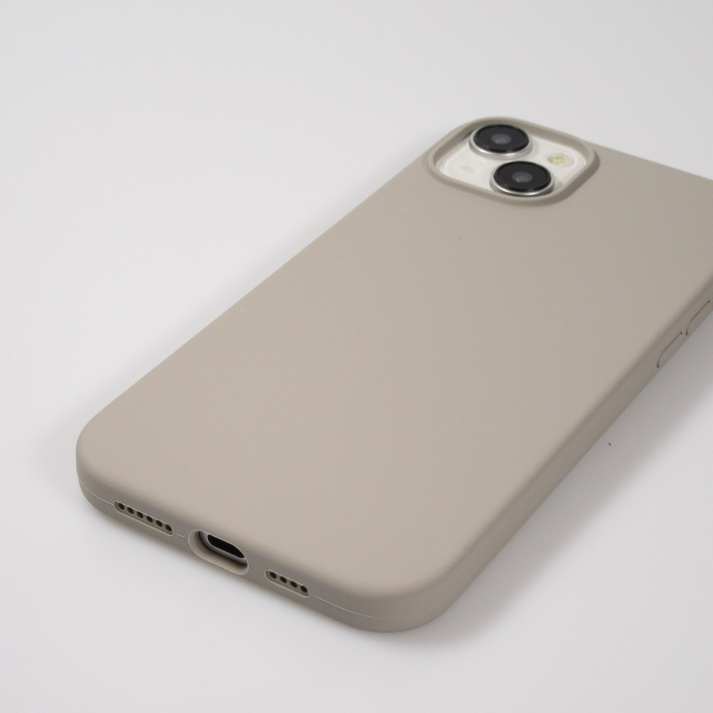 Coque iPhone 15 Plus - Soft Touch - Taupe