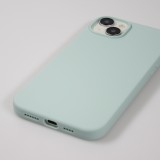 Coque iPhone 15 - Soft Touch - Vert d'eau