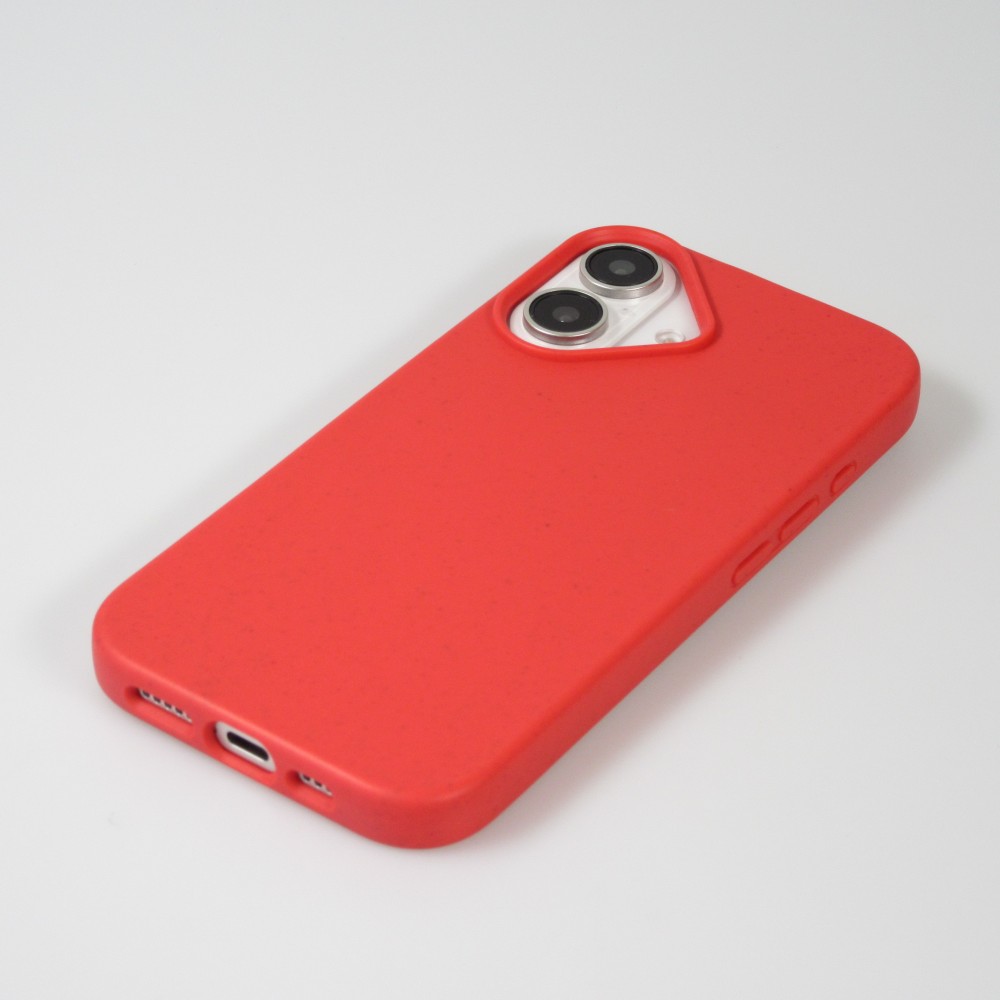 Coque iPhone 16 Plus - Bio Eco-Friendly biodégradable écologique nature - Rouge