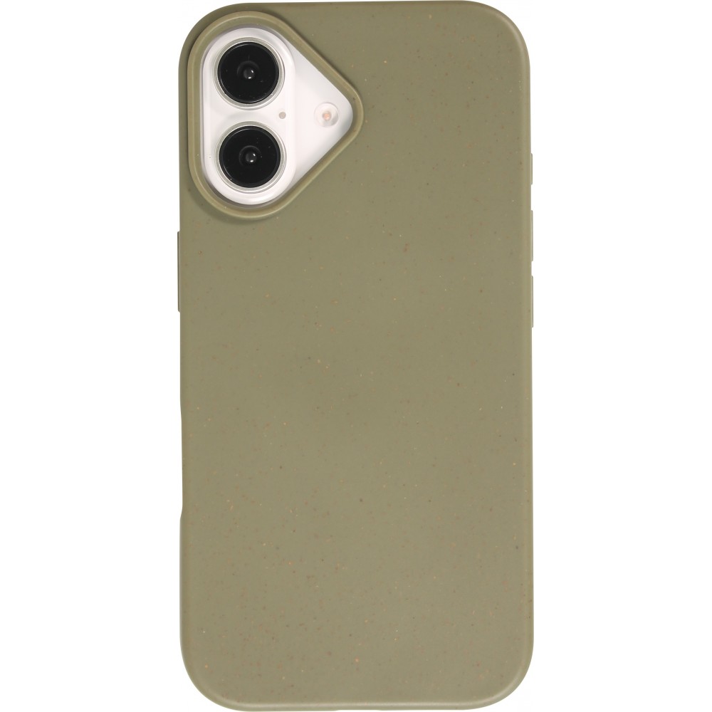 Coque iPhone 16 Plus - Bio Eco-Friendly biodégradable écologique nature - Vert foncé