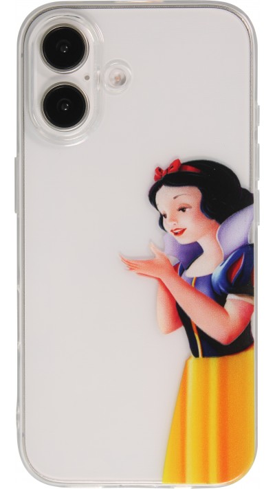 Coque iPhone 16 Plus - Gel cartoon Blanche neige