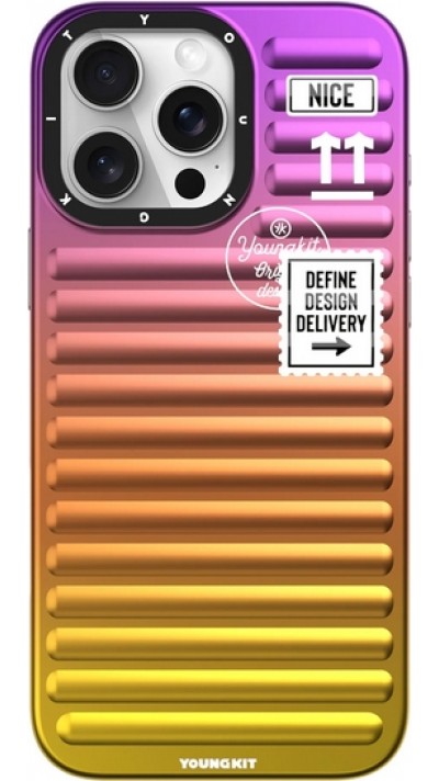 Coque iPhone 16 Pro Max - Youngkit Glow Luggage-Inspired - Orange