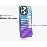 Coque iPhone 16 Pro Max - Youngkit Glow Luggage-Inspired - Violet/bleu