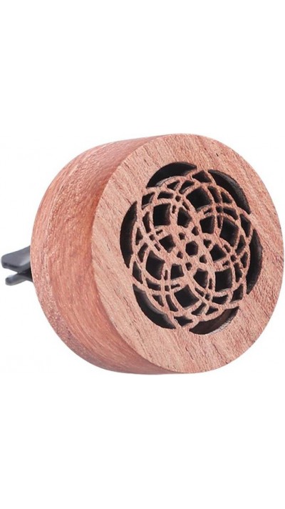 Fahrzeug Aroma Diffusor Lufterfrischer aus Holz mit Clip für Ventilation mit Lavasteinen